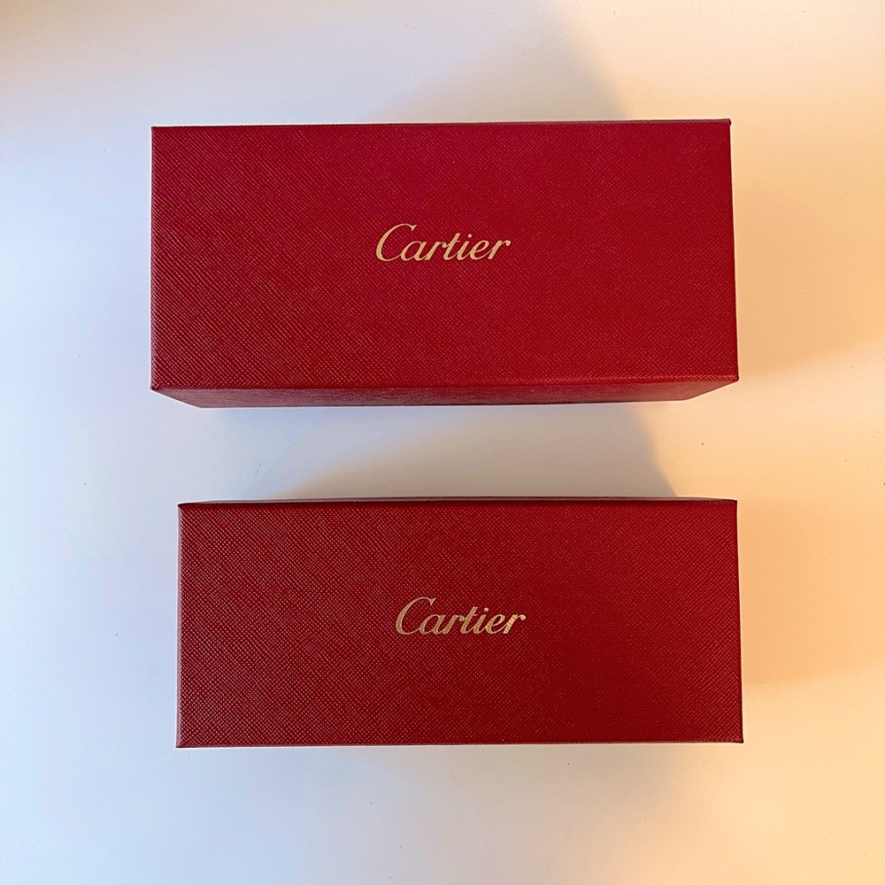 Cartier sunglasses box, sunglasses case set of 2